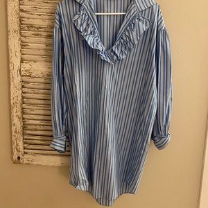 Ralph Lauren blue and white striped tunic